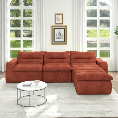 Canapé combiné modulaire en forme de L