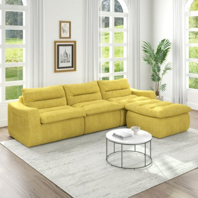 Canapé combiné modulaire en forme de L