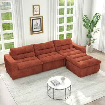 Canapé combiné modulaire en forme de L
