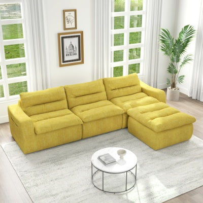 Canapé combiné modulaire en forme de L