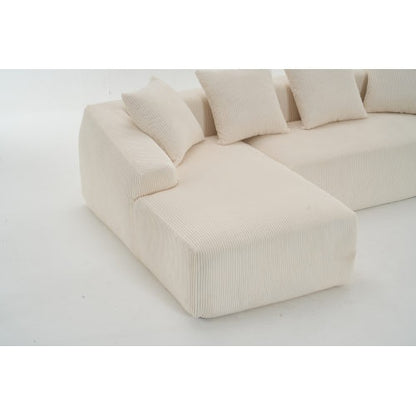 White compression sofa