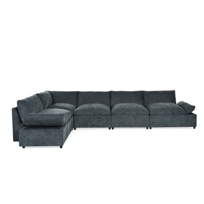 Modular Deep Gray Sectional Sofa