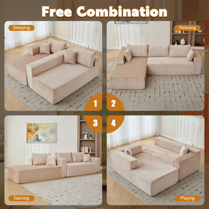 White compression sofa