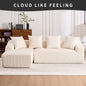 White compression sofa