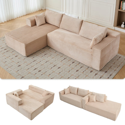 White compression sofa