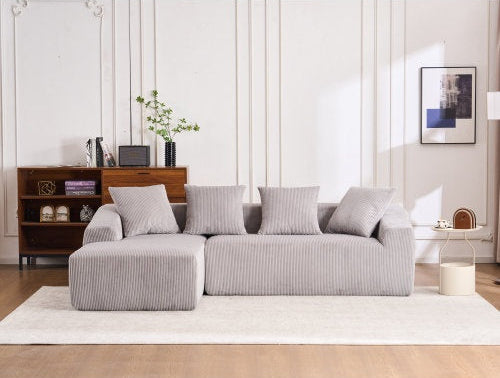 White compression sofa