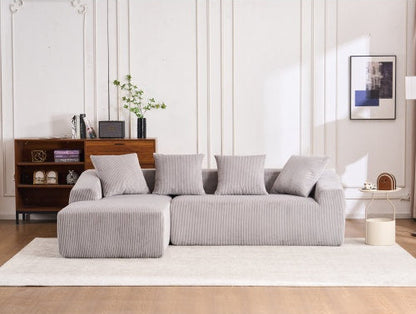 White compression sofa